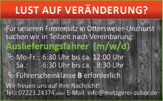 Stellenanzeige